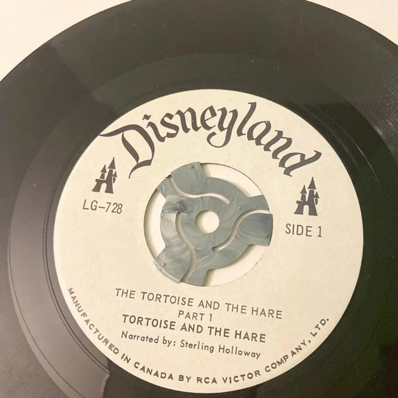 Vintage 1961 Walt Disneys The  Tortoise and the Hare 45 Record with Sleeve - Picture 7 of 14